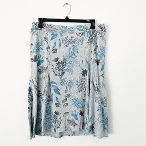 CJ Banks Floral A-line Skirt